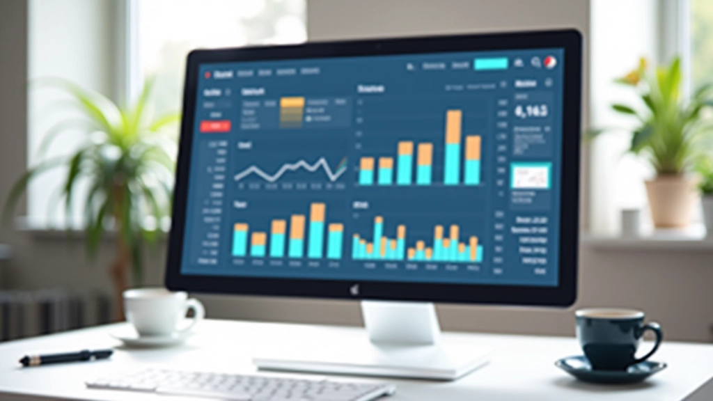 Graphique ou tableau de bord affichant des statistiques de ventes avec des courbes de croissance, des icônes de panier et des indicateurs de performance colorés