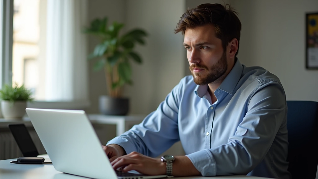 Personne vérifiant ses revenus et statistiques de ventes sur ordinateur